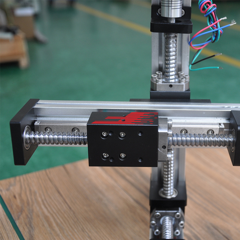 linear rail guide ball screw with motor driven diy xyz multi-axis system