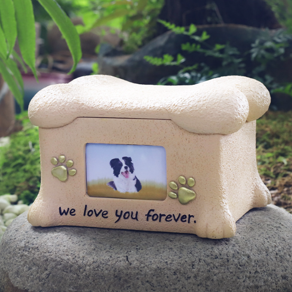 Resin ceramic Bamboo urn Bamboo scattering tube dog pet urns paw functional creation ash es keepsake biodegradable urn in stock