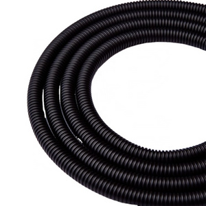 can be cut polypropylene PP flame retardant splitting corrugated pipe AD18.5 black threaded hose