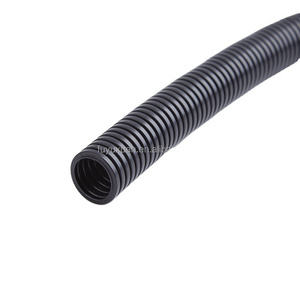 Chinese manufacturers supply flexible black corrugated pipe AD15.8 plastic cable wire electrical hose