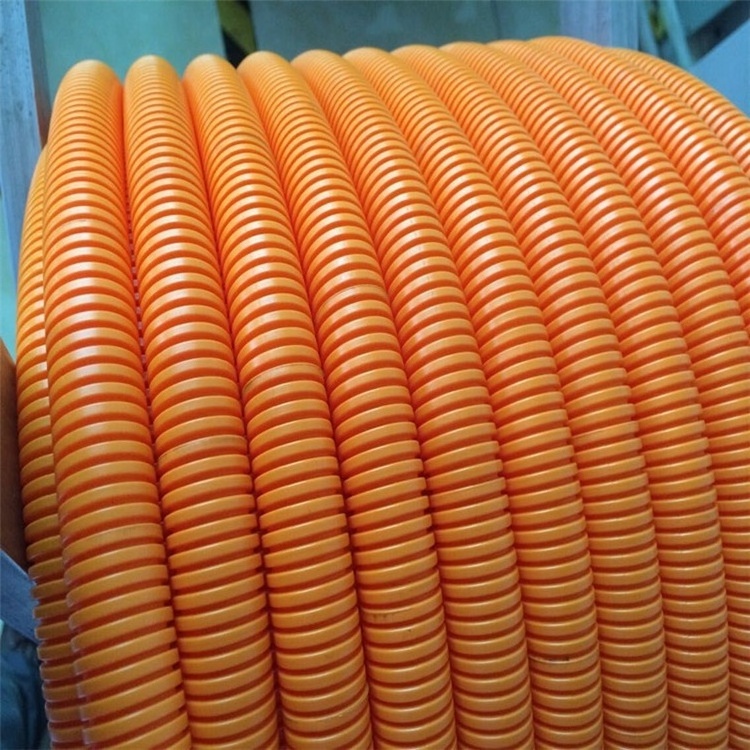 can be cut polypropylene PP flame retardant splitting corrugated pipe AD18.5 black threaded hose