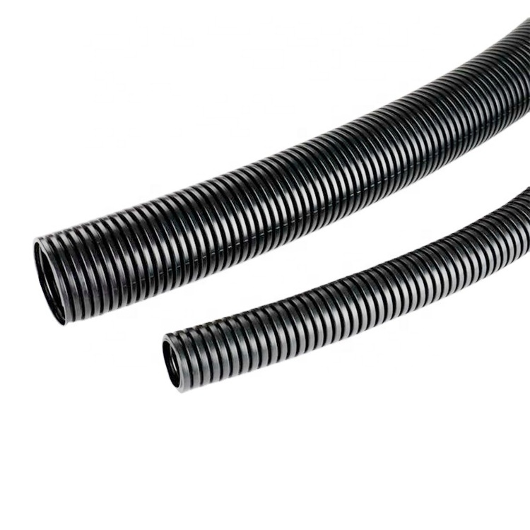 Chinese manufacturers supply flexible black corrugated pipe AD15.8 plastic cable wire electrical hose