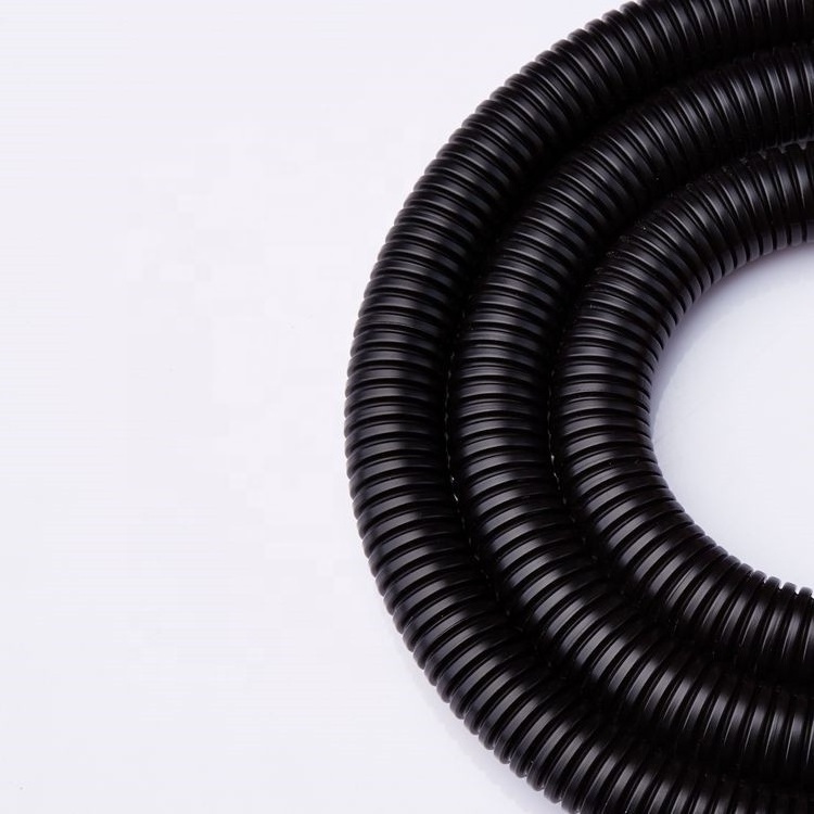 Chinese manufacturers supply flexible black corrugated pipe AD15.8 plastic cable wire electrical hose