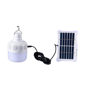 High Quality Portable Outdoor Camping 10w Powerful Lighting Hanging Solar Rechargeable Led Solar Bulb