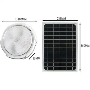 Factory Direct Indoor Solar Ceiling Light Remote Control LED Solar Ceiling Lamp For Home