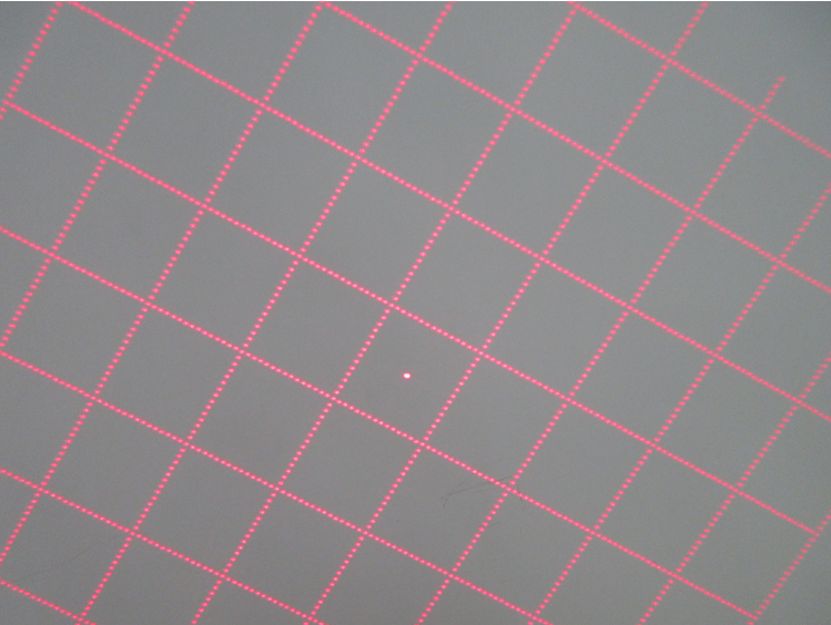 FU66081WG100-GD16 650nm <1mW red DOE 9*9=81 grid net laser Structured Light for Structured Shapes. Measuring Shapes Laser Grid