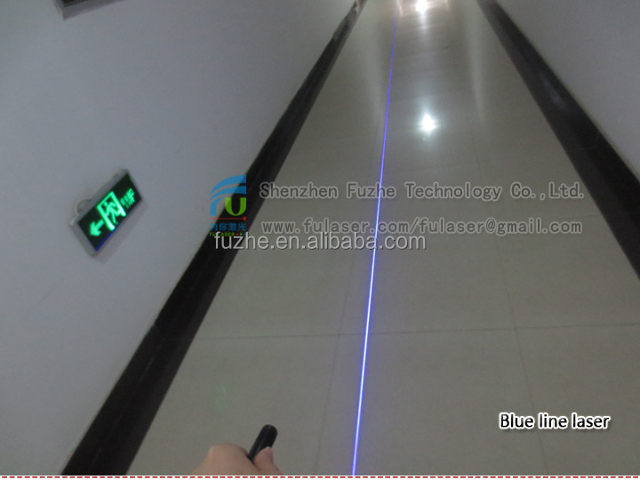 FU450AL1-BXS22(<1mW) 445-450nm <0.4mW portable blue LINE lazer module adjustable focus with ON/OFF, 14500 battery laser pointer