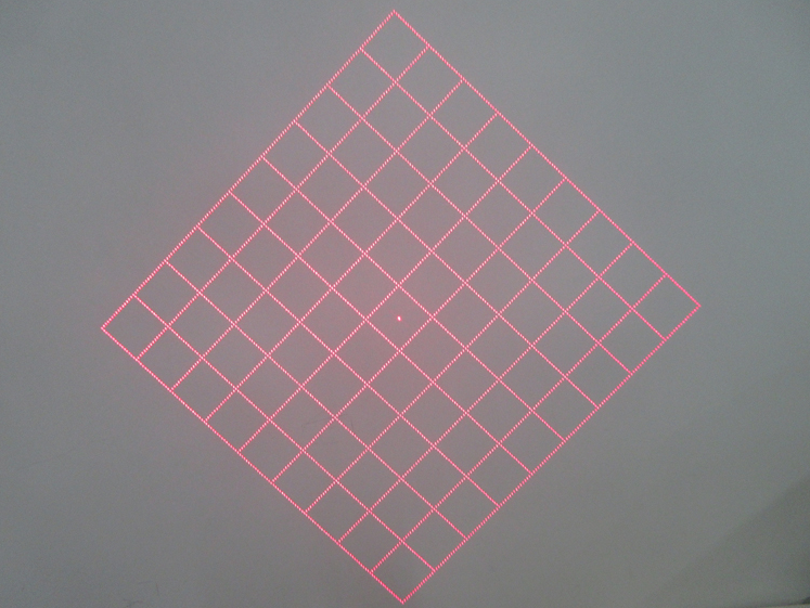 FU66081WG100-GD16 650nm <1mW red DOE 9*9=81 grid net laser Structured Light for Structured Shapes. Measuring Shapes Laser Grid