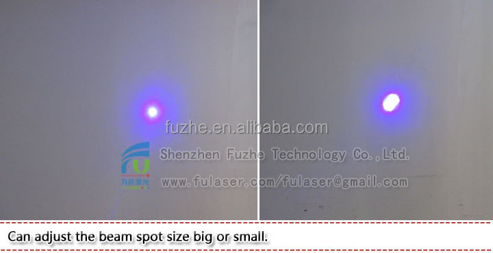 FU450AD1500-BD26 450nm <1500mW blue dot laser with adjustable focus 26*110mm blue lazer pointer, blue laser, blue pointer