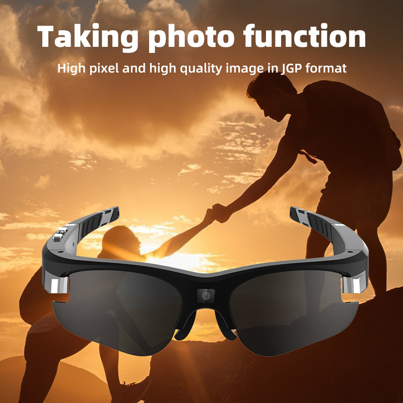 China Factory Sunglasses With Camera 1080P Full HD Video Hunting Camera Shooting Cycling Driving Hiking Fishing  video glasses