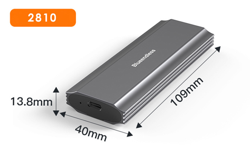 M2 SSD Case NVME Enclosure PCI-e protocol SSD M.2 to USB Type C Hard Drive Enclosure for externalNVME PCIE SSD Adapter Case