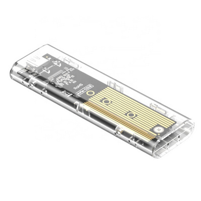 External Type C Pci-e Adapter M2 Nvme Ssd Enclosure 10gbps Usb Plastic Color Box Transparent SATA Stock Lenovo Sata Case Neutral