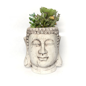 Head shape Buddha planter, buddha statues