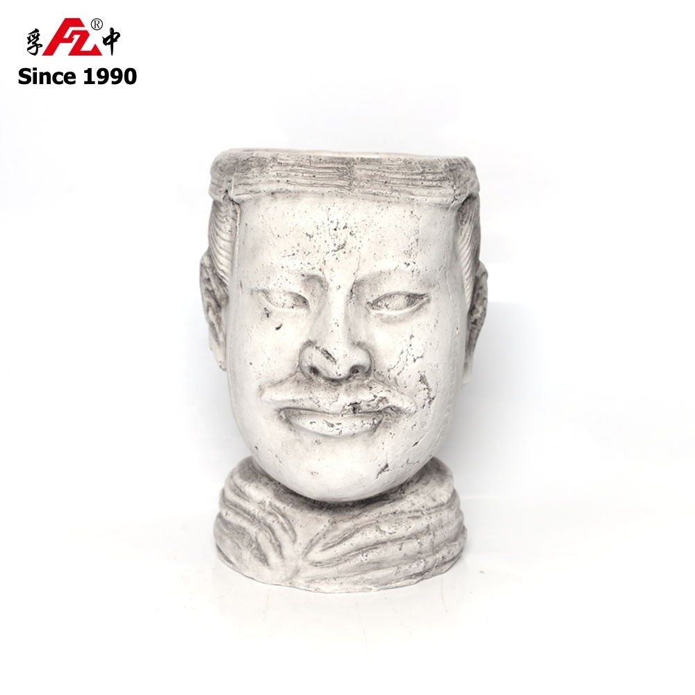 Head shape Buddha planter, buddha statues