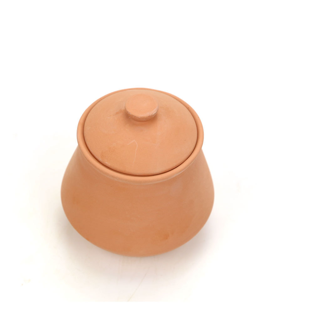 Natrual  terracotta clay yogurt pot with lid