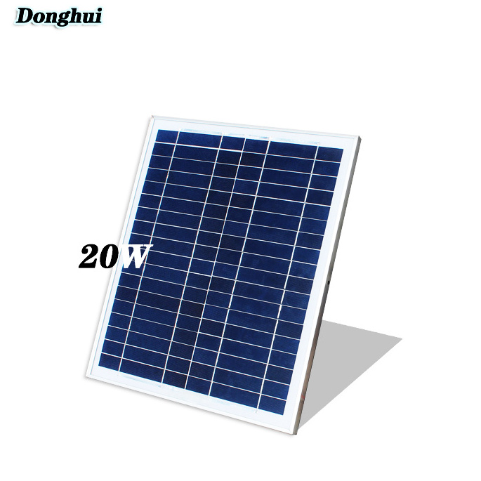 Dongsun solar 18v 20w or more solar panels 36 cells poly 460*350*17mm solar panel 25w