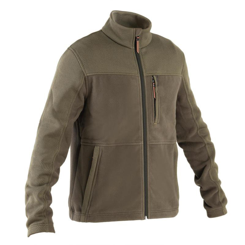 Outdoor hunting clothing for men's fleece jacket for hunting winter wear with knitted fabric