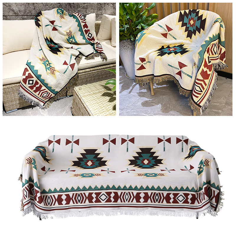 Hot Sale High Quality Ethnic Style Sucre In Bulk Outdoor Portable Moving Picnic Hiking Old-School Nap Camping Blanket