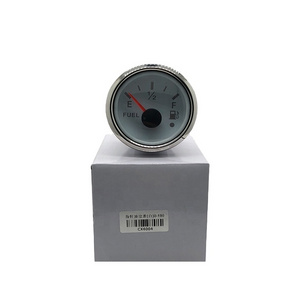 hot CX6004 white face 52mm  Convex lens  backlight fuel tank level gauge with waterproof rustproof for generator marine 0-190ohm