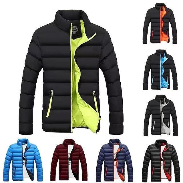 Jacket Men's Jacket Custom Winter Waterproof Windproof Warm Hooded Thick Puffer Down Men's Clothing Canvas Casual Slim