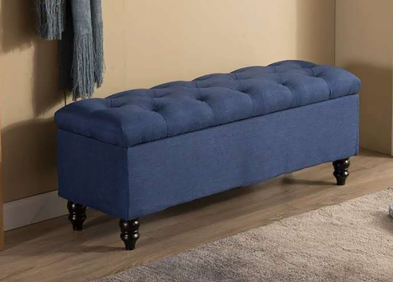 Home Decor Stores Gray Velvet Long Bench Seating And Storage