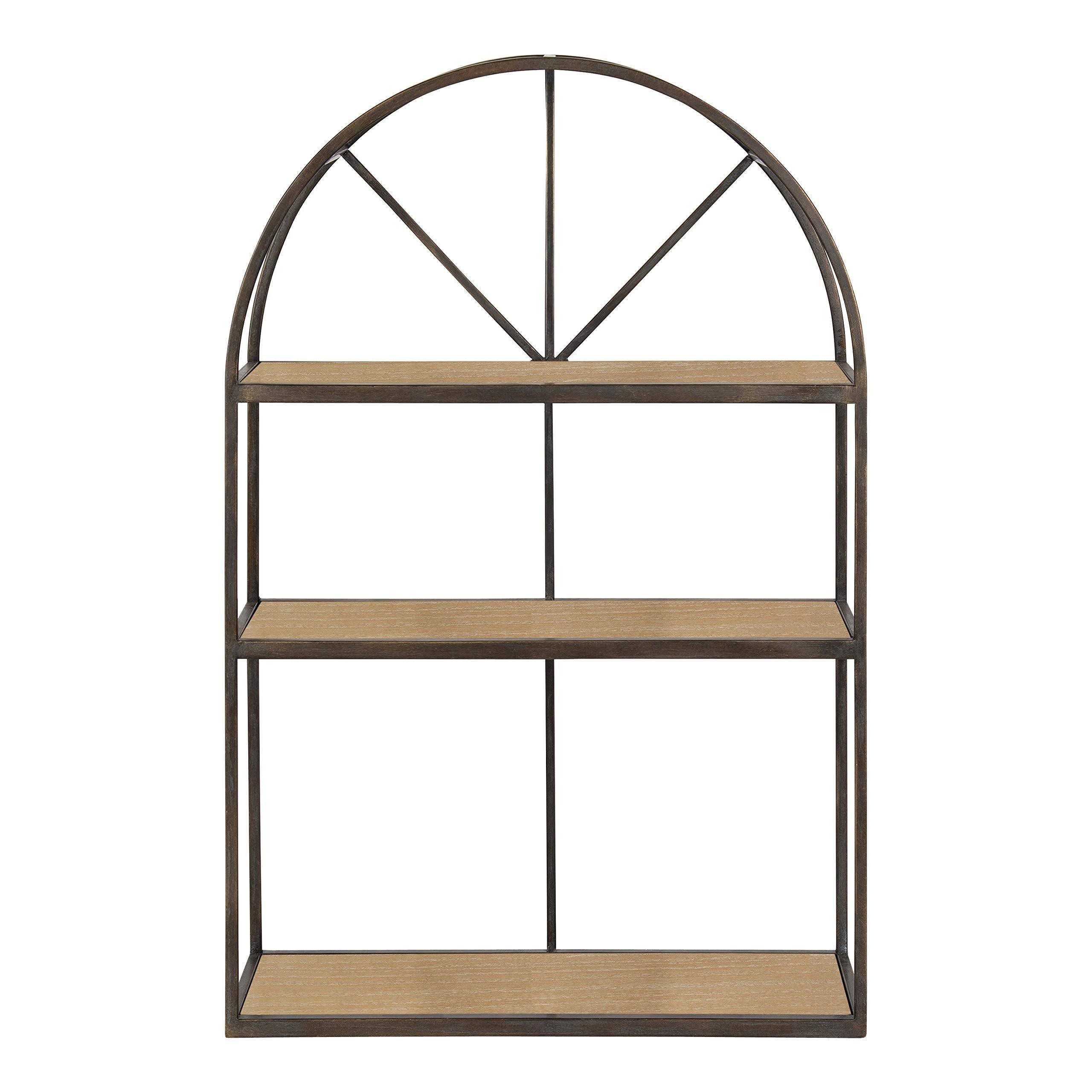 Deep Creek Arched Hanging Wall Shelf Storage Metal Tiered Shelf (3 Shelves)