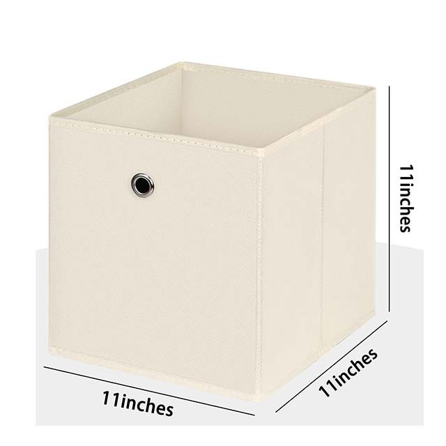 Foldable Storage Cube Drawer Bins Collapsible Fabric Storage Boxes  for Organizing Shelf Nursery Home Closet