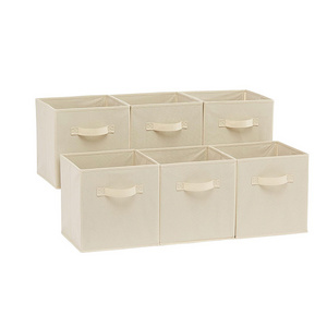 Home Shelf Basket Collapsible Storage Cubes Foldable Closet Organizers Collapsible Fabric Storage Bin Box