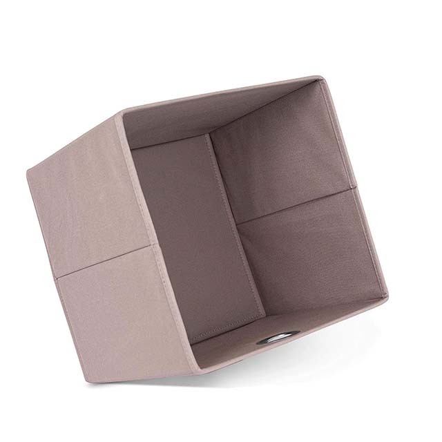 Foldable 11 Inch Cloth Storage Cube Fabric Storage Box Cubes Organizer Baskets with Dual Handles for Home Organizer