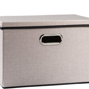 Hot sale  Large foldable Storage Bin with Lid for storage box Home Bedroom Closet