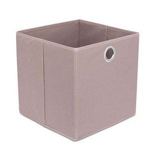 Foldable 11 Inch Cloth Storage Cube Fabric Storage Box Cubes Organizer Baskets with Dual Handles for Home Organizer