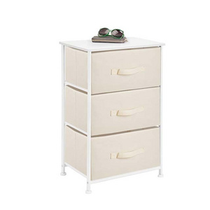 Home Storage Dresser Tower Unit with 3 Removable Fabric Drawers for Bedroom