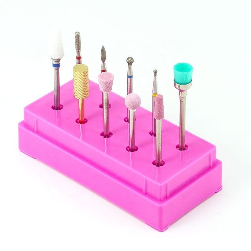 BEAUTY HEART Professional Nail Art Kit 10Pcs Ceramic Grinding Head Carbide Bit Wood Carving And Jade Carving Nail Polishing Tool