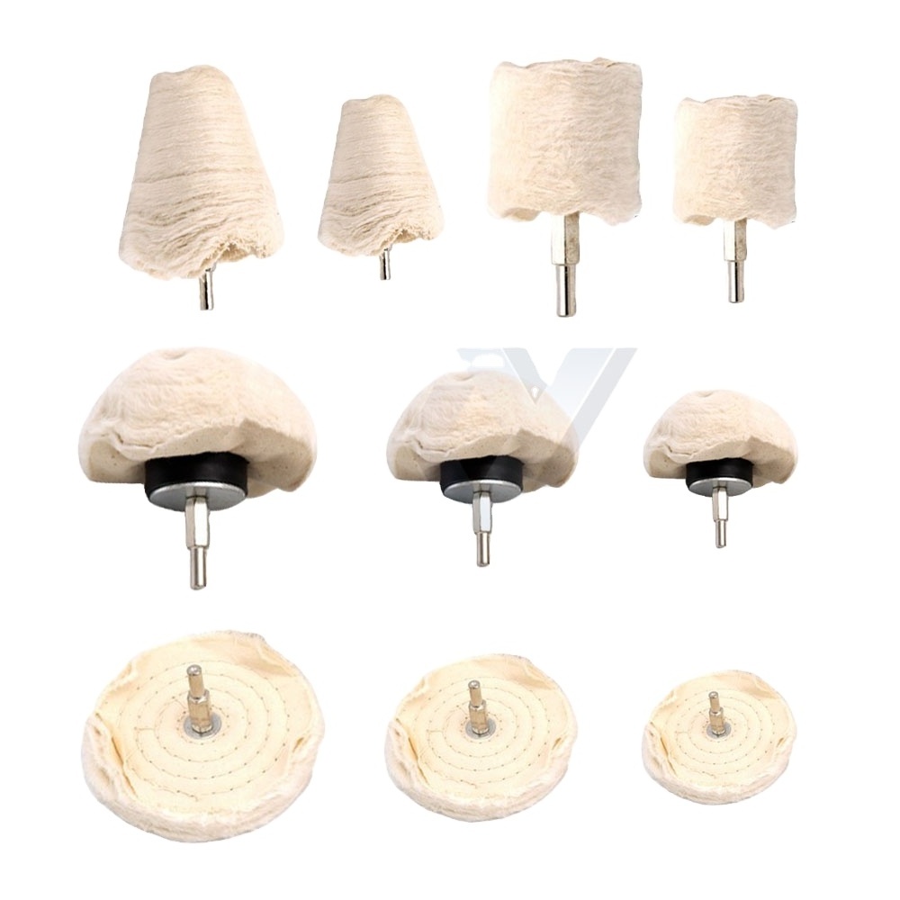 hand tool cotton buffing wheels White cottonPolishing flap wheel for Stainless Steel metal polishing Disc