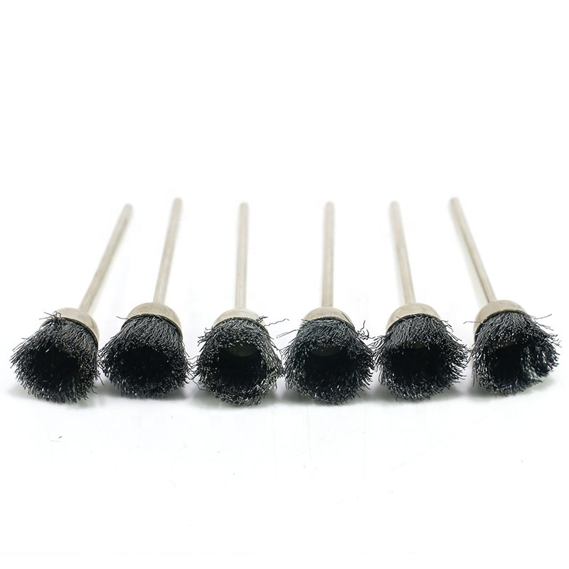 Iron Wire Brush Wheel Brushes for Power Grinder Rotary Tools Stainless Steel 1/8 Inch 3 Mm Shank OEM Carbon Steel Polishing Y060