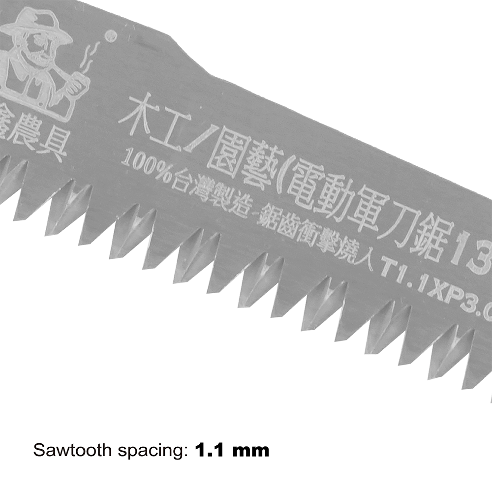 Taiwan product Thick kerf design Sabre Saw Blades (130mm/P3.0mm) suitable for Trimming palm trees