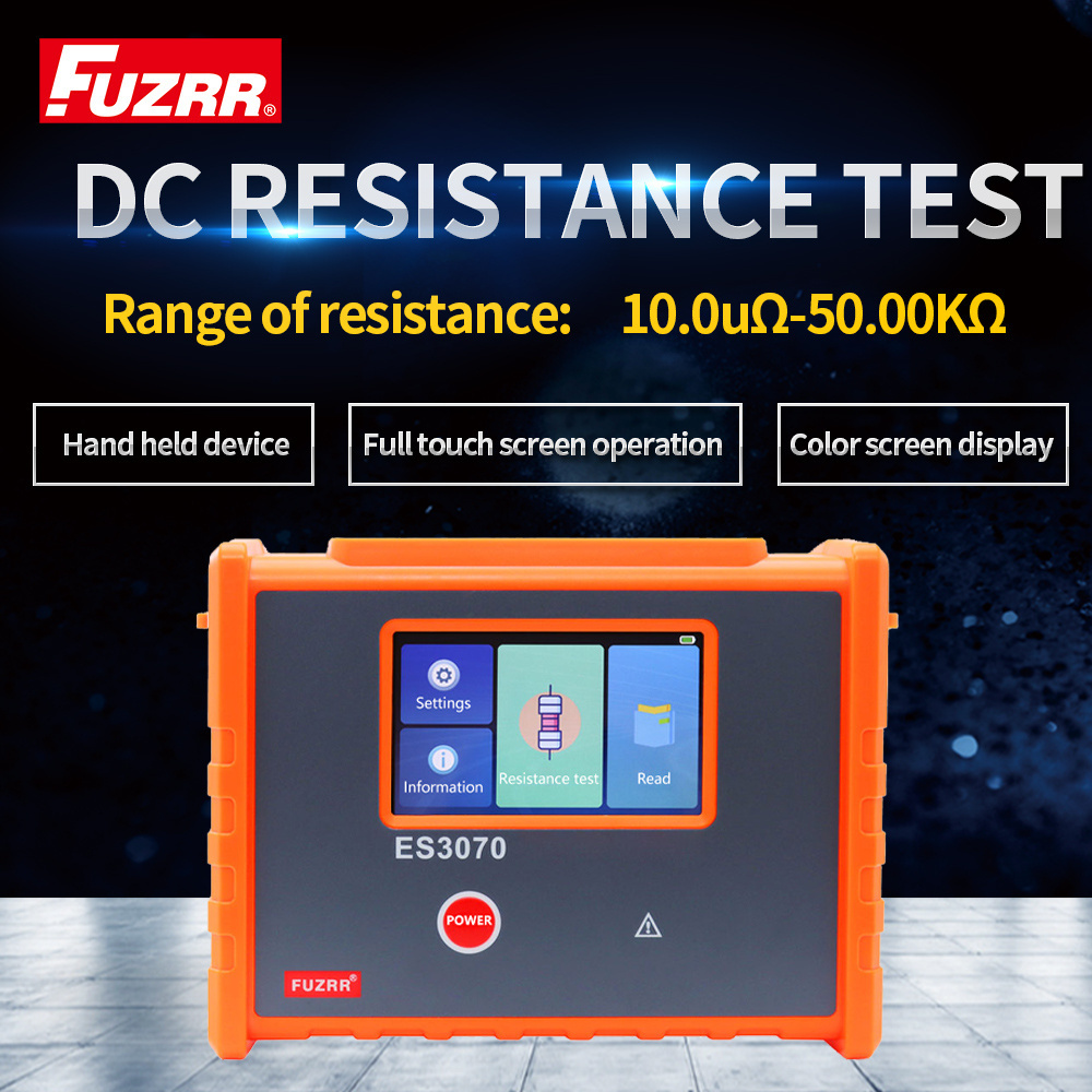 FUZRR ES3070 Transformer Winding DC Resistance Tester Portable DC Resistance Tester