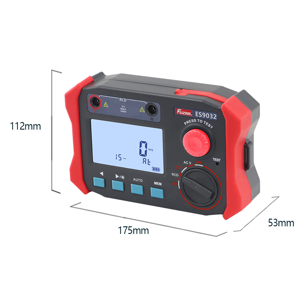 Wholesale ES9032 RCD LOOP Tester Digital Leakage Detector Circuit Switch Tester