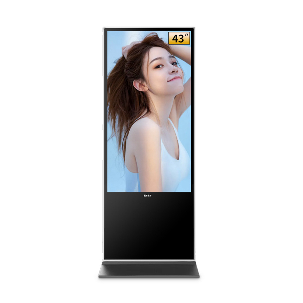 Floor standing vertical tv touch screen lcd advertising player totem Led Display Billboard Screen for Digital Signage