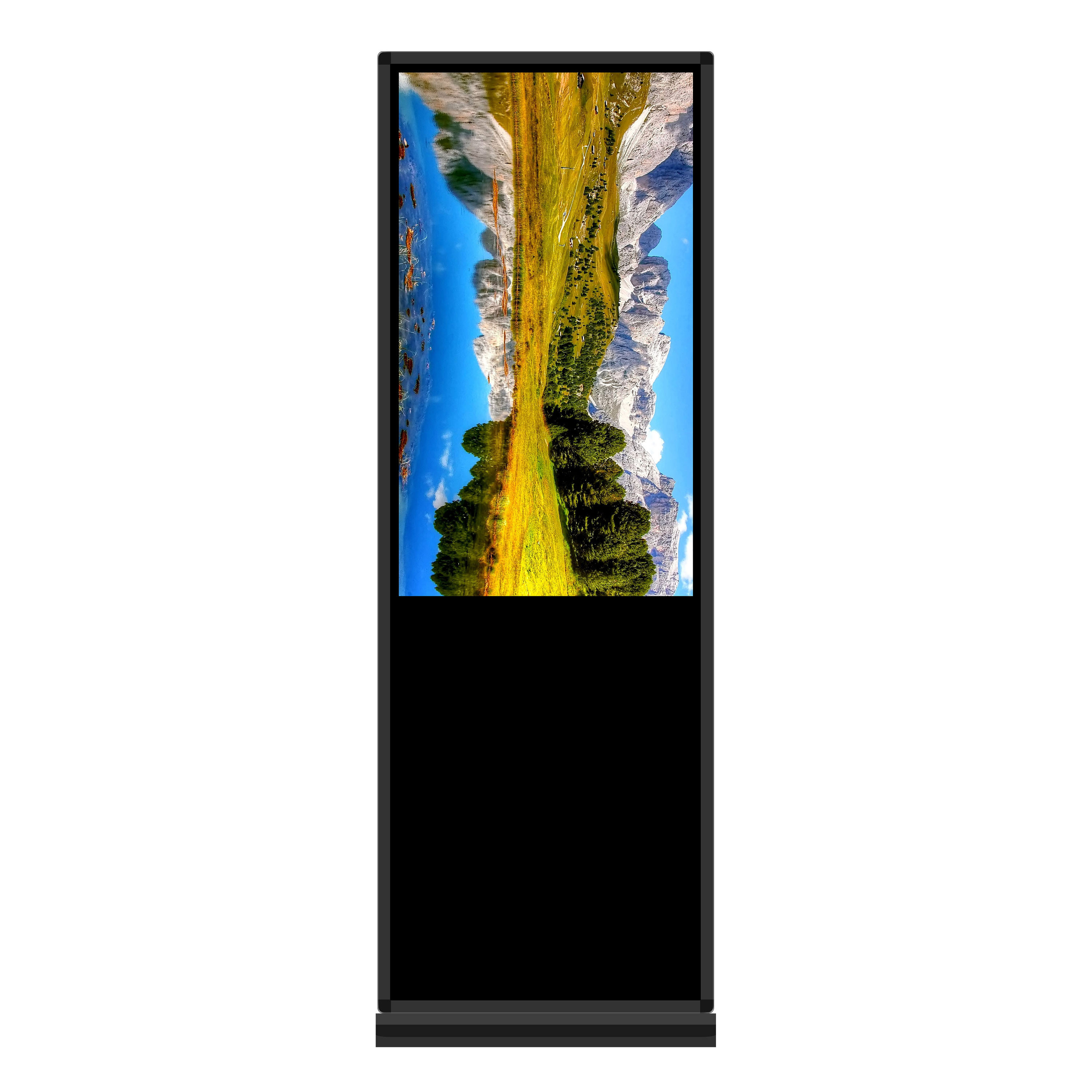 Floor standing vertical tv touch screen lcd advertising player totem Led Display Billboard Screen for Digital Signage