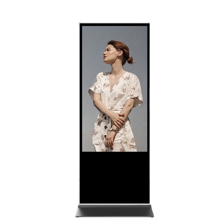 Factory direct sale vertical kiosk floor advertising custom size infrared touch screen advertising display digital signage