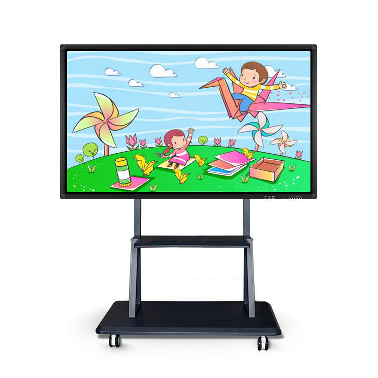 Multi-Touch Finger Smart LCD Display Electronic Whiteboard with Wall Mouthed Bracket Intelligent Design