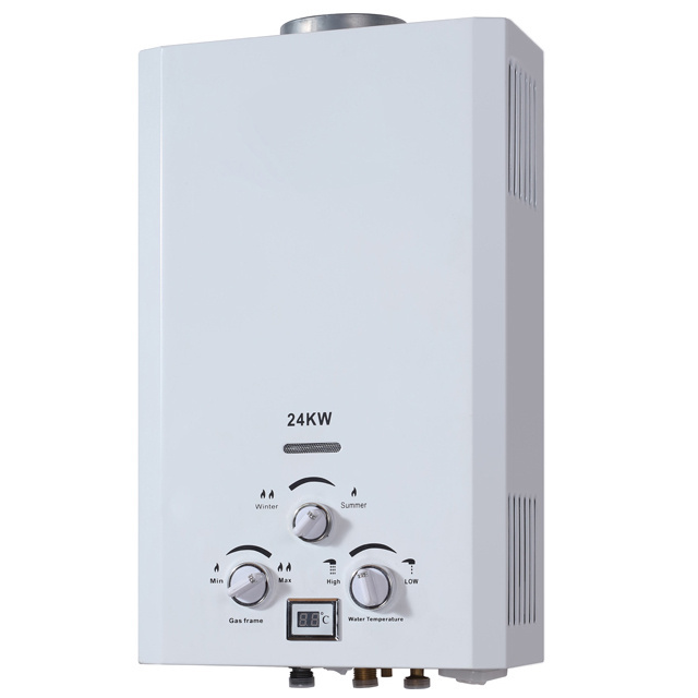 New arrival popular 6L 8L 10L 12L 16L kitchen pulse ignition geyser gas water heater wall mounted heating boiler 24 kw