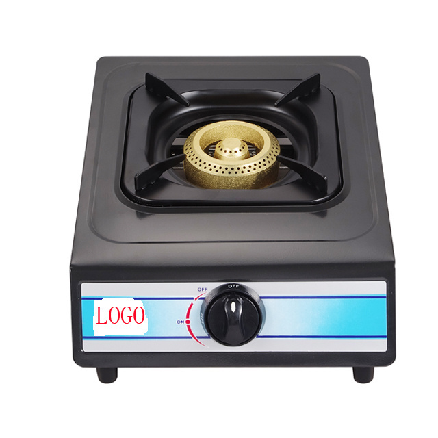 Spray powder coating cooktop single burner table top gas stove