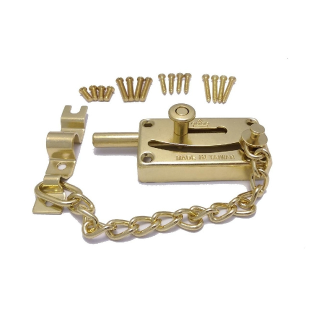 Taiwan Factory Protection Security Iron Furniture Door Chain Lock