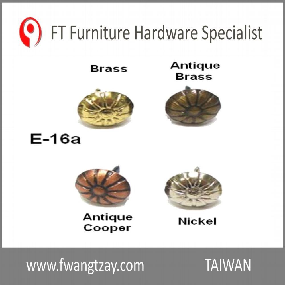 Made In Taiwan Length: 1M x Nail's dia: 9.5mm Brass Classical Furniture Metal Sofa Staple Chair Nail