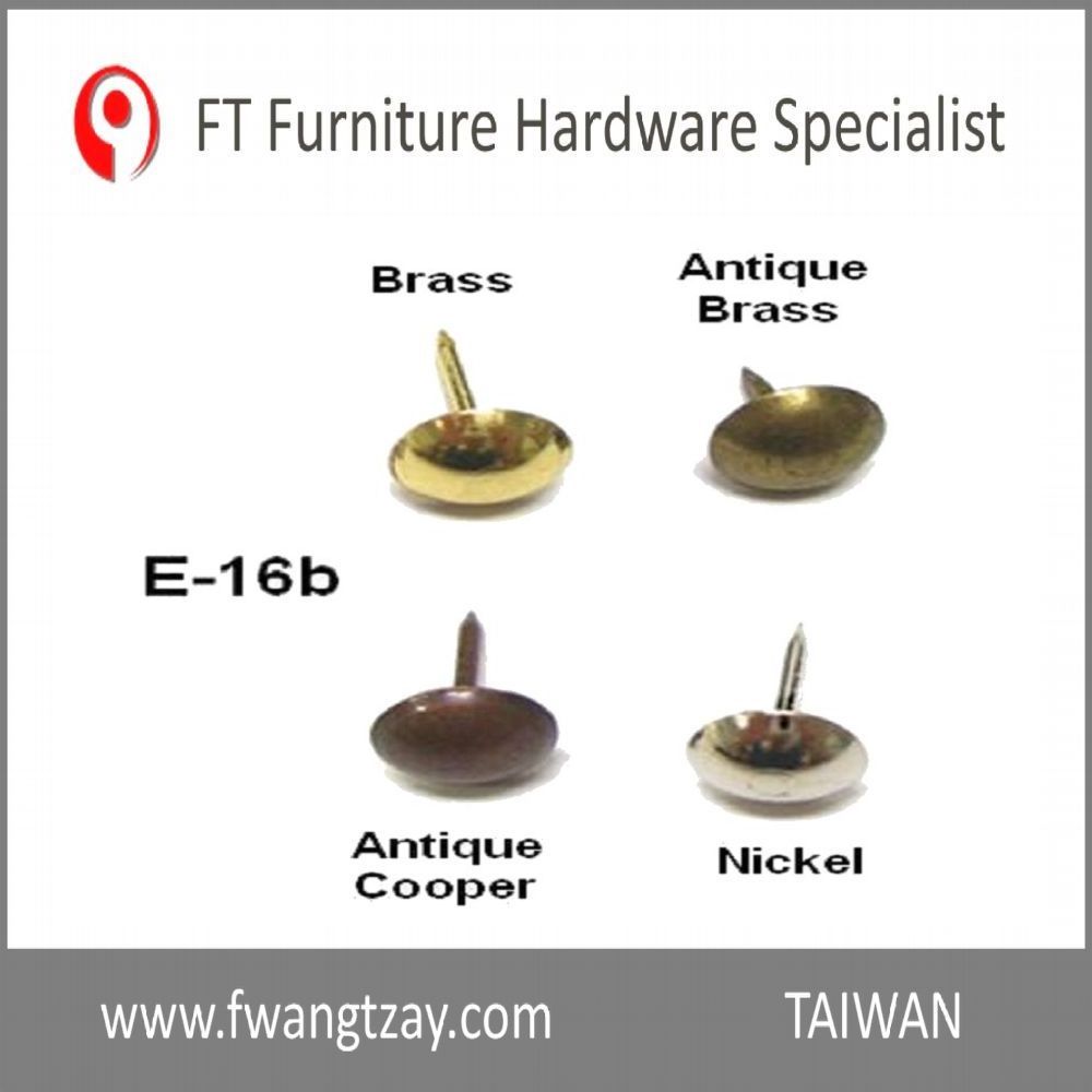 Made In Taiwan Length: 1M x Nail's dia: 9.5mm Brass Classical Furniture Metal Sofa Staple Chair Nail