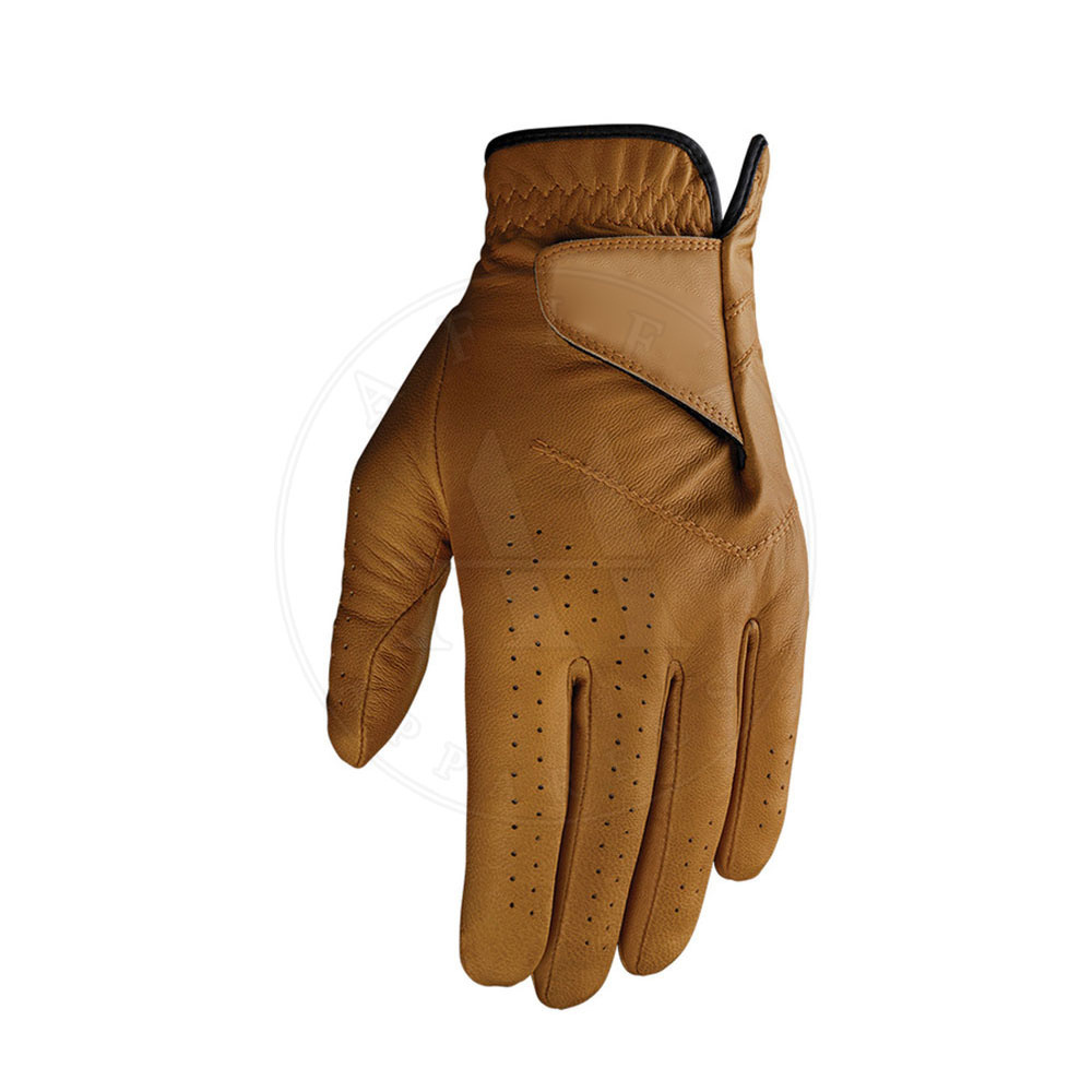 Custom Manufacturer Wholesale Men's Pakistan Cabretta Leather Golf Gloves