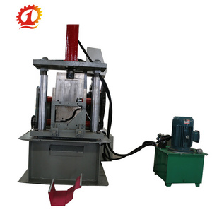 steel roofing metal water gutter roll forming making machine