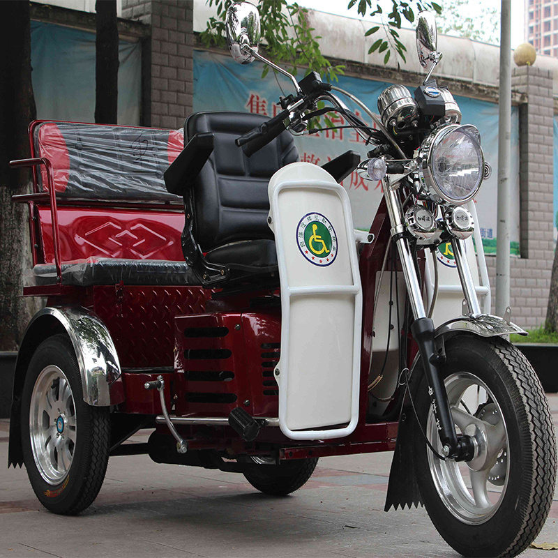 china gasoline tricycle Handicapped 110cc trike gas scooter